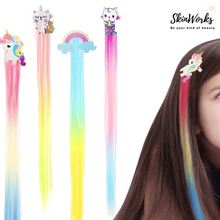 Load image into Gallery viewer, Unicorn Ombre Colour Strands For Kids ( Set of two assorted designs)
