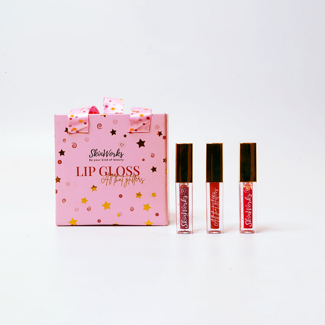 All That Glitters  Lip Gloss Kit  (Pack of 3)